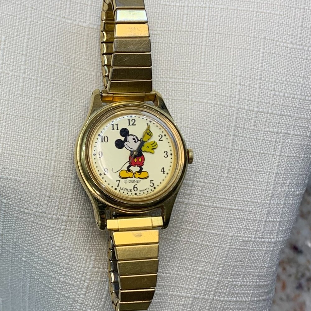 Vintage Mickey Mouse Lorus Quartz Watch Walt Disney
